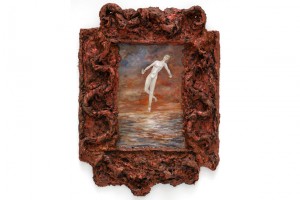 « Celle qui marchait sur la baie », 2006, technique mixte, 90 x 68 x 10 cm