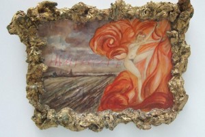 « Ciel d'automne », 2006, technique mixte, 39 x 53 x 7 cm