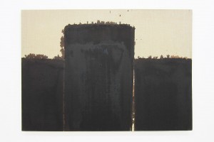 « Burnt Umber & Ultrmarine », 1991, huile sur toile, 65.5 x 90.5 cm