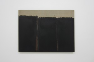 « Burnt Umber & Ultrmarine », 1992, huile sur toile, 65.5 x 80 cm