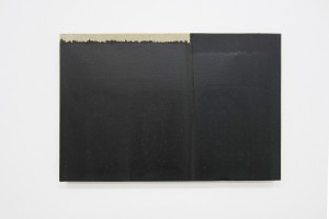 « Burnt Umber & Ultramarine », 1993, huile sur toile, 27 x 41cm