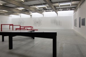françois morellet – vue de l’exposition « 5x3 », le box/fonds m-arco – marseille, 2013
