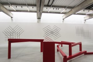 françois morellet – vue de l’exposition « 5x3 », le box/fonds m-arco – marseille, 2013