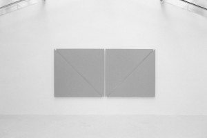 « diagonale painting in 4 parts », 2012, acrylique sur toile, 171 x 359,5 cm