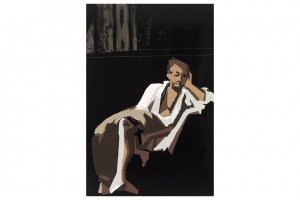 « RIP (Delacroix-Le Tasse) », 2013, huile sur toile, 300 x 200 cm