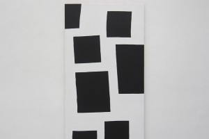 « Scenario », 2014, acrylique sur tissu, 195 x 97 cm