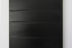 « Noir horizontal », 2014, acrylique sur toile, 70 x 50 cm