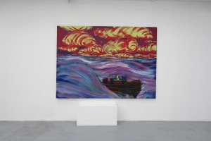 « Styx #1 », 2014, huile sur toile, 180 x 250 cm