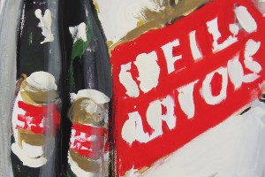 « 6 Pack (Stella Artois) », 2005, huile sur toile, 70 x 50 cm