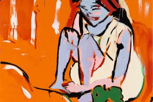 « RIP (Kirchner) », 2009, huile sur toile, 210 x 210 cm