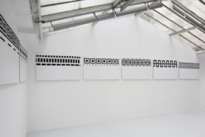 Frises et ornements, 2012, acrylique sur tissu