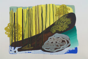 La Forêt, 2018, gouache sur papier, 105 x 152 cm